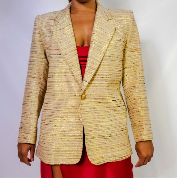Metallic Tweed Blazer - Picture 2 of 9